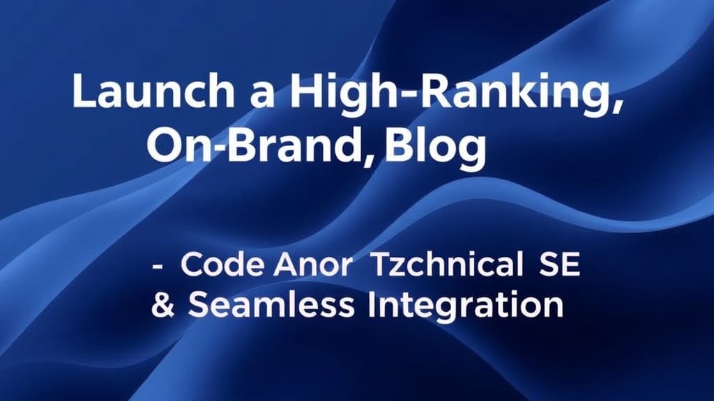 Launch a High-Ranking, On-Brand Blog: Verbinge's No-Code Technical SEO & Seamless Integration